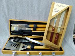 Really nice grilling set with a 13" Hillshire Farms knife with a Yorktowne blade, and a Tramontina