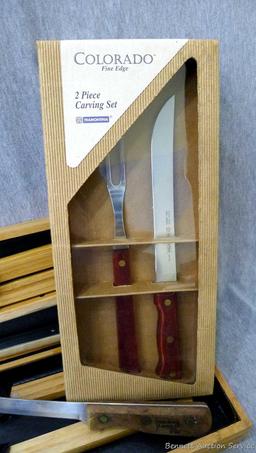 Really nice grilling set with a 13" Hillshire Farms knife with a Yorktowne blade, and a Tramontina