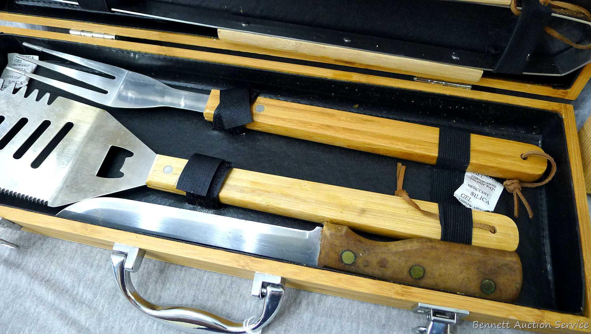Really nice grilling set with a 13" Hillshire Farms knife with a Yorktowne blade, and a Tramontina