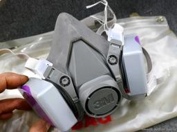 3M 7093 Niosh mask is marked L. In good condition, comes with bag.