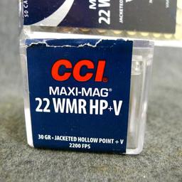 85 rounds of CCI .22 WMR JHP ammunition