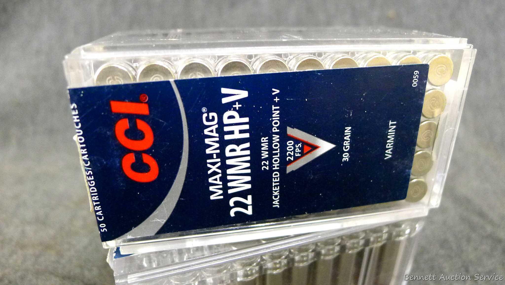 85 rounds of CCI .22 WMR JHP ammunition