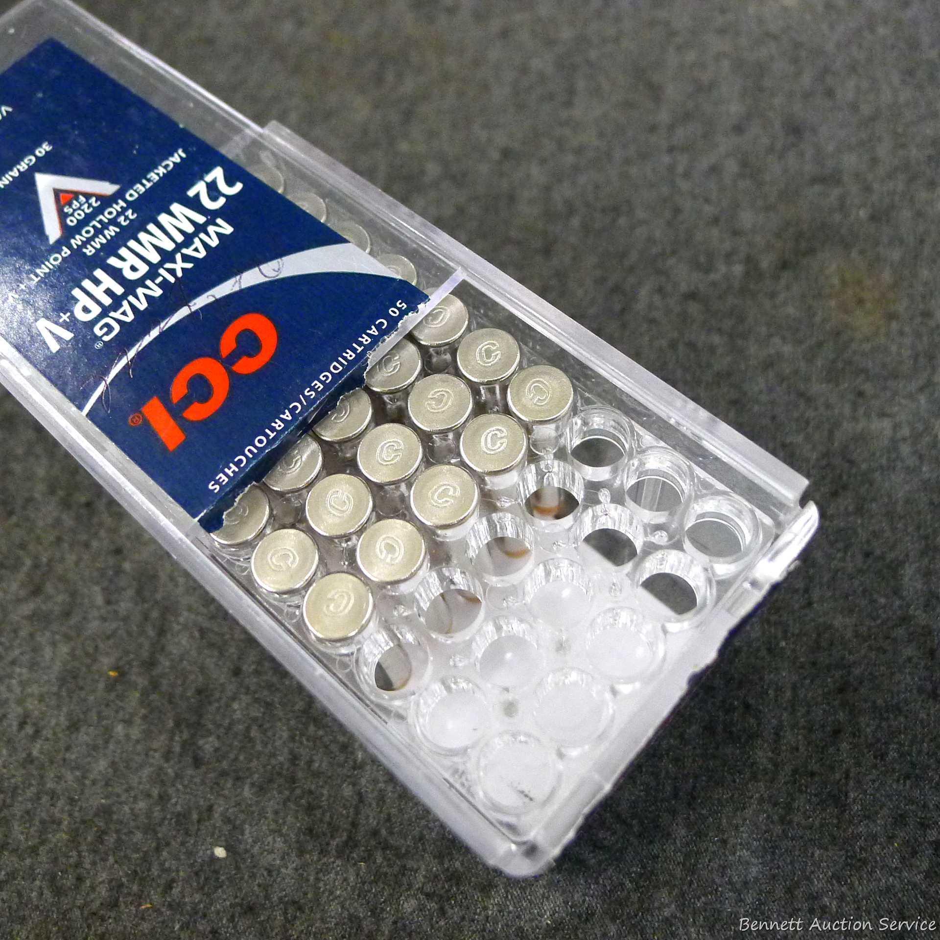 85 rounds of CCI .22 WMR JHP ammunition