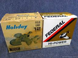 41 rounds of 12 gauge shotshells with no. 6&8 shot made by Federal and Holiday