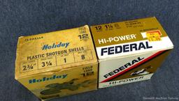 41 rounds of 12 gauge shotshells with no. 6&8 shot made by Federal and Holiday