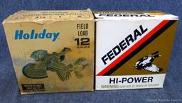 41 rounds of 12 gauge shotshells with no. 6&8 shot made by Federal and Holiday