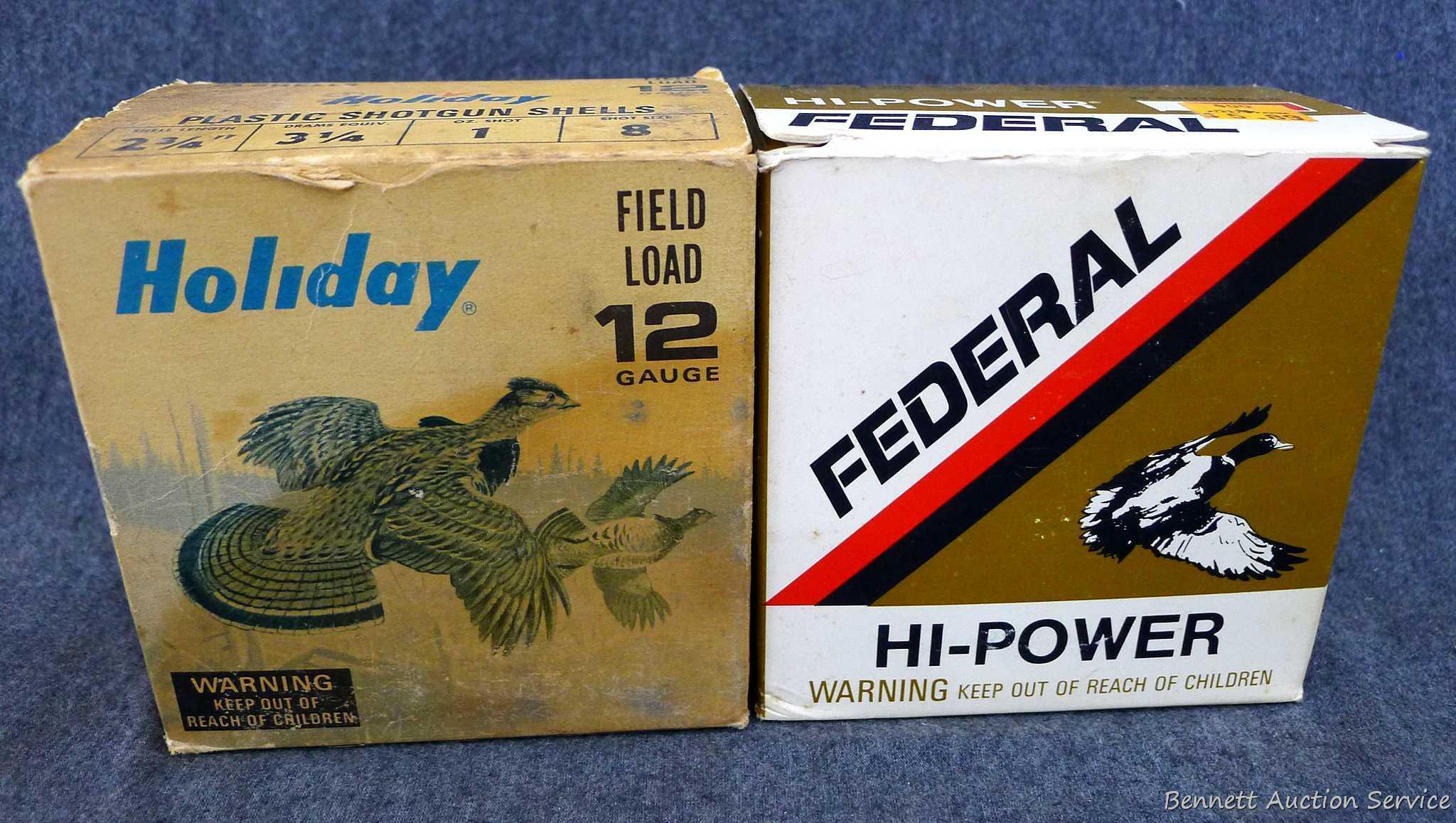 41 rounds of 12 gauge shotshells with no. 6&8 shot made by Federal and Holiday