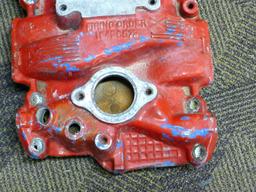 Factory GM aluminum small block Chevy intake manifold No. 14057053.