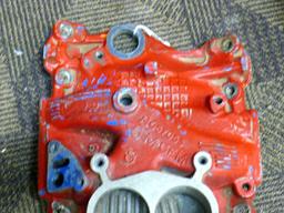 Factory GM aluminum small block Chevy intake manifold No. 14057053.