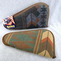 Two nice looking Allen handgun cases are both about 8" x 14" and in good condition.