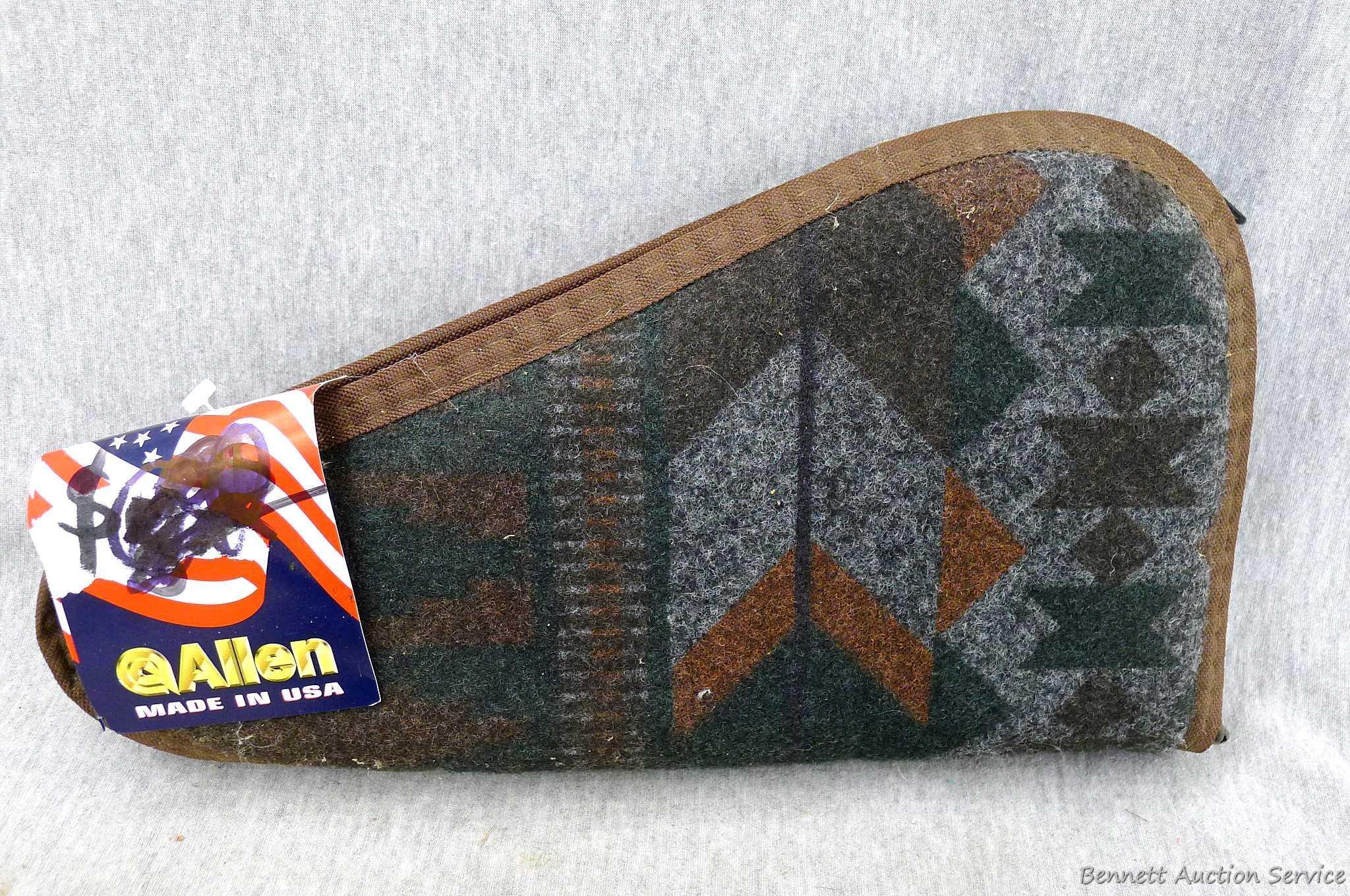 Two nice looking Allen handgun cases are both about 8" x 14" and in good condition.
