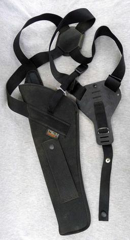 Uncle Mike's Sidekick shoulder holster hunting rig is Model 13 Scoped. Holster about 18" long.