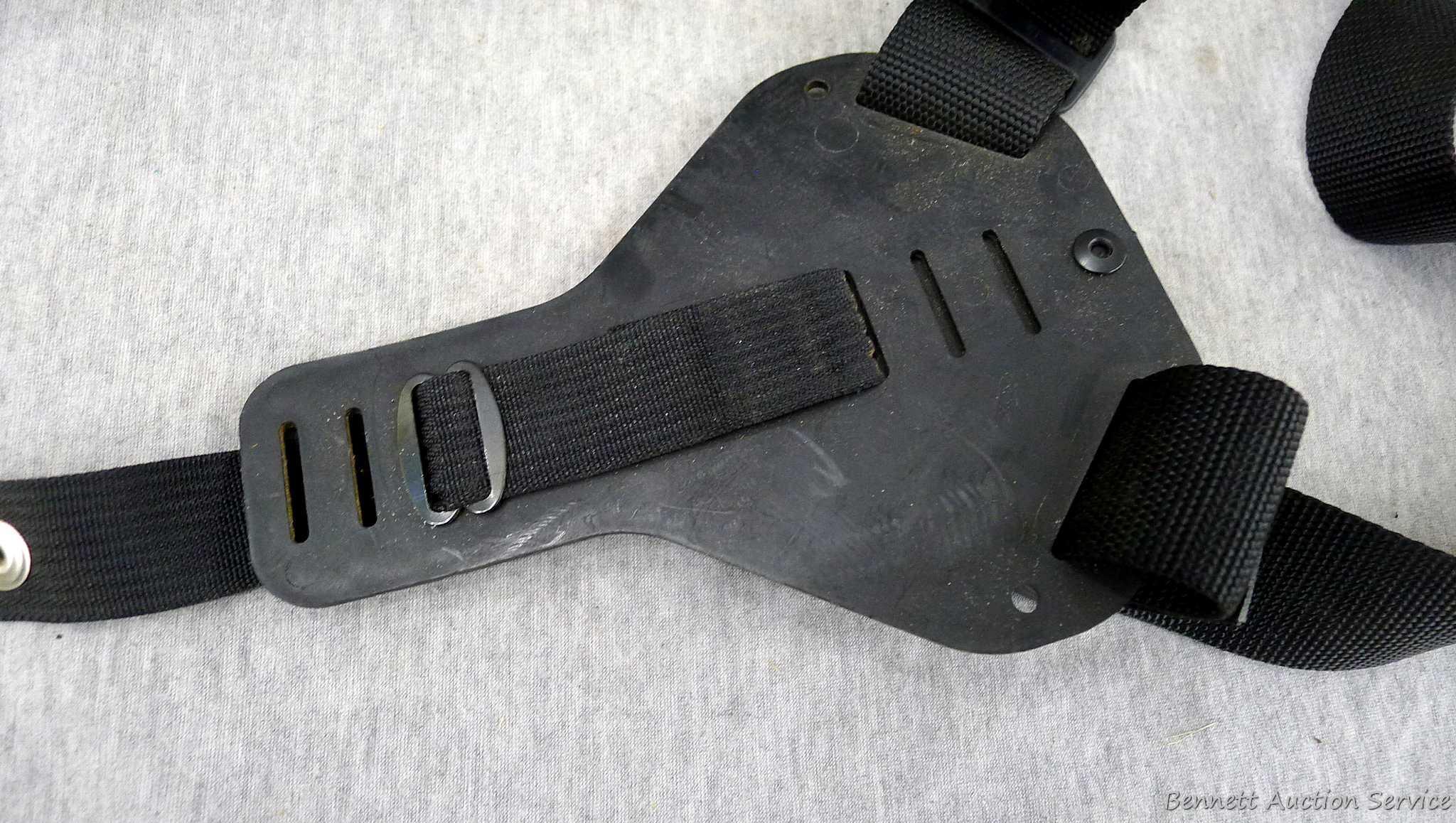 Uncle Mike's Sidekick shoulder holster hunting rig is Model 13 Scoped. Holster about 18" long.
