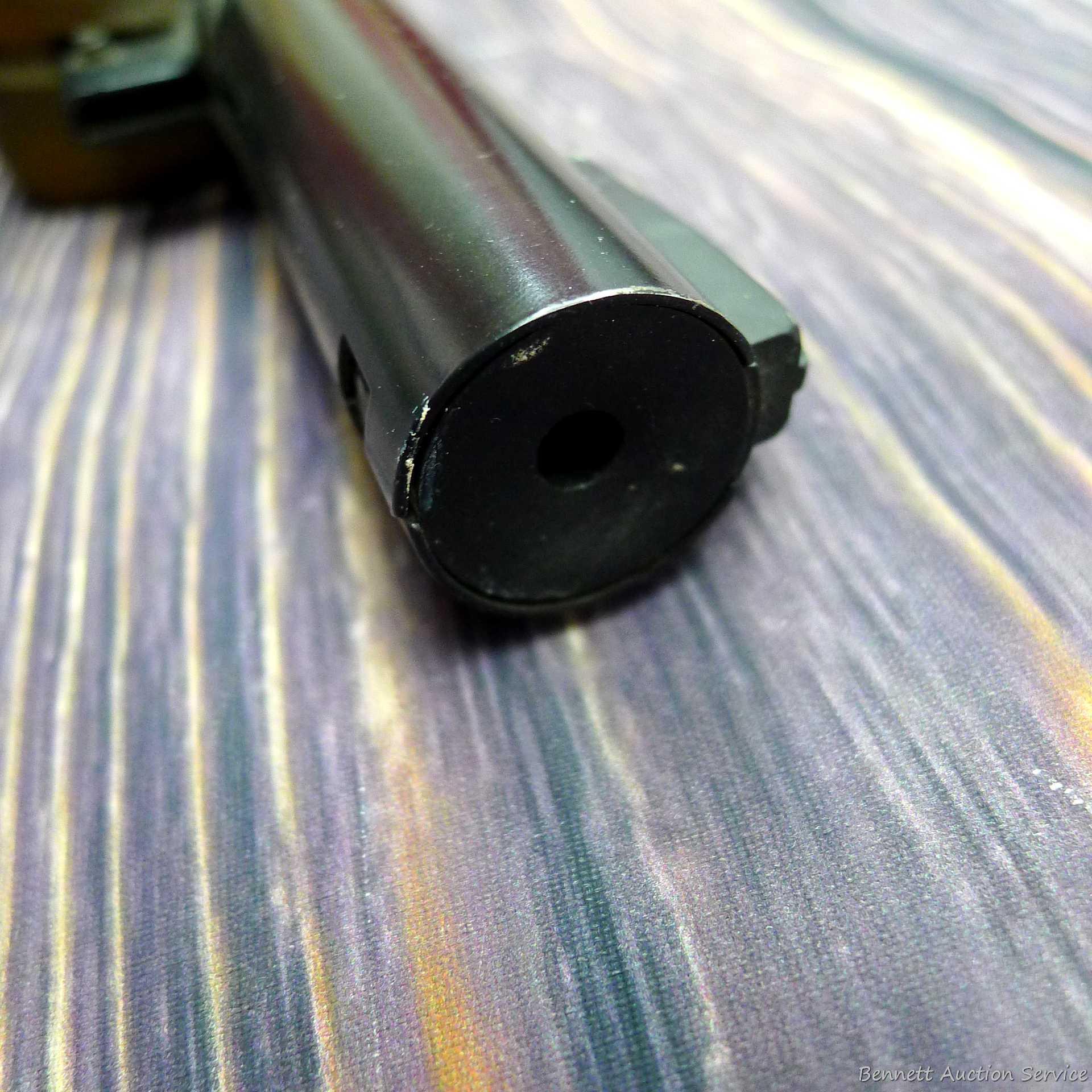 Daisy Model 225 dog-leg pump action BB rifle cocks and discharges. Stocks are sound with no chips or
