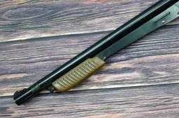 Daisy Model 225 dog-leg pump action BB rifle cocks and discharges. Stocks are sound with no chips or