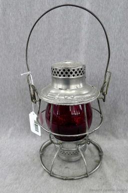 Vintage Illinois Central Railroad Adlake Reliable lantern is in great condition and about 15" tall