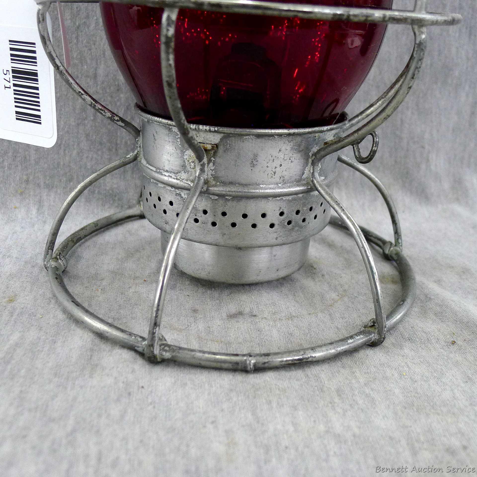 Vintage Illinois Central Railroad Adlake Reliable lantern is in great condition and about 15" tall