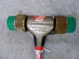 Ramset Shure-Dive floating action soft blow hammer with removeable hammer faces. Reduced rebound and