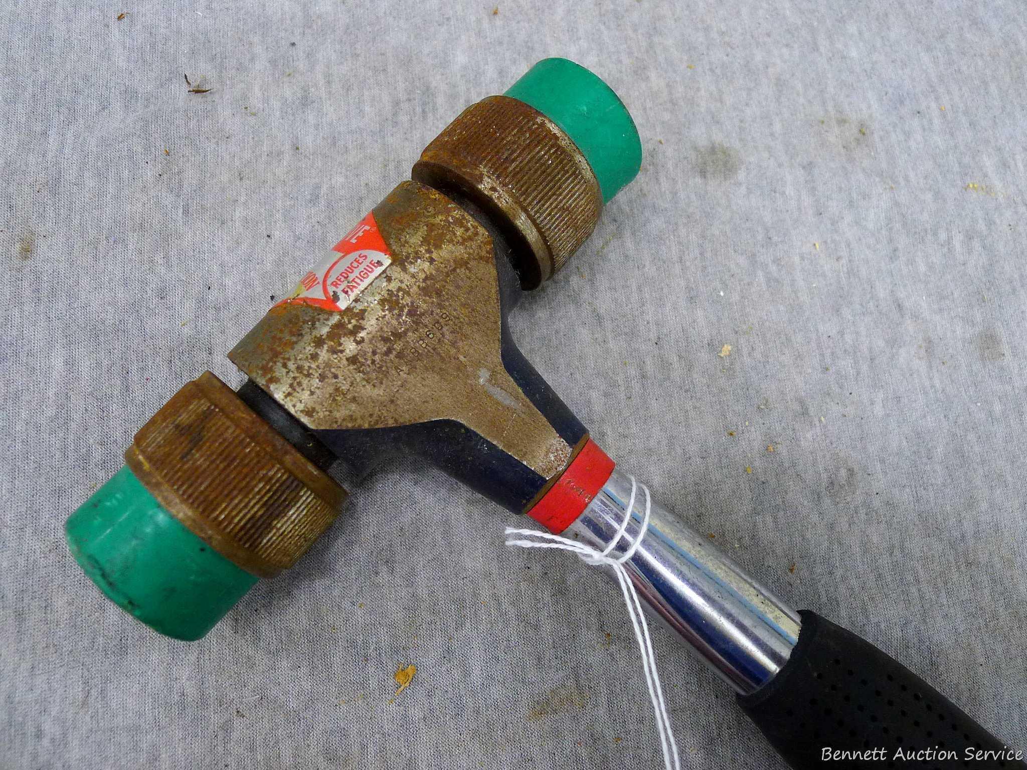 Ramset Shure-Dive floating action soft blow hammer with removeable hammer faces. Reduced rebound and