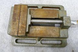 4'' drill vise with good jaws and two holes in base.