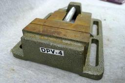 4'' drill vise with good jaws and two holes in base.