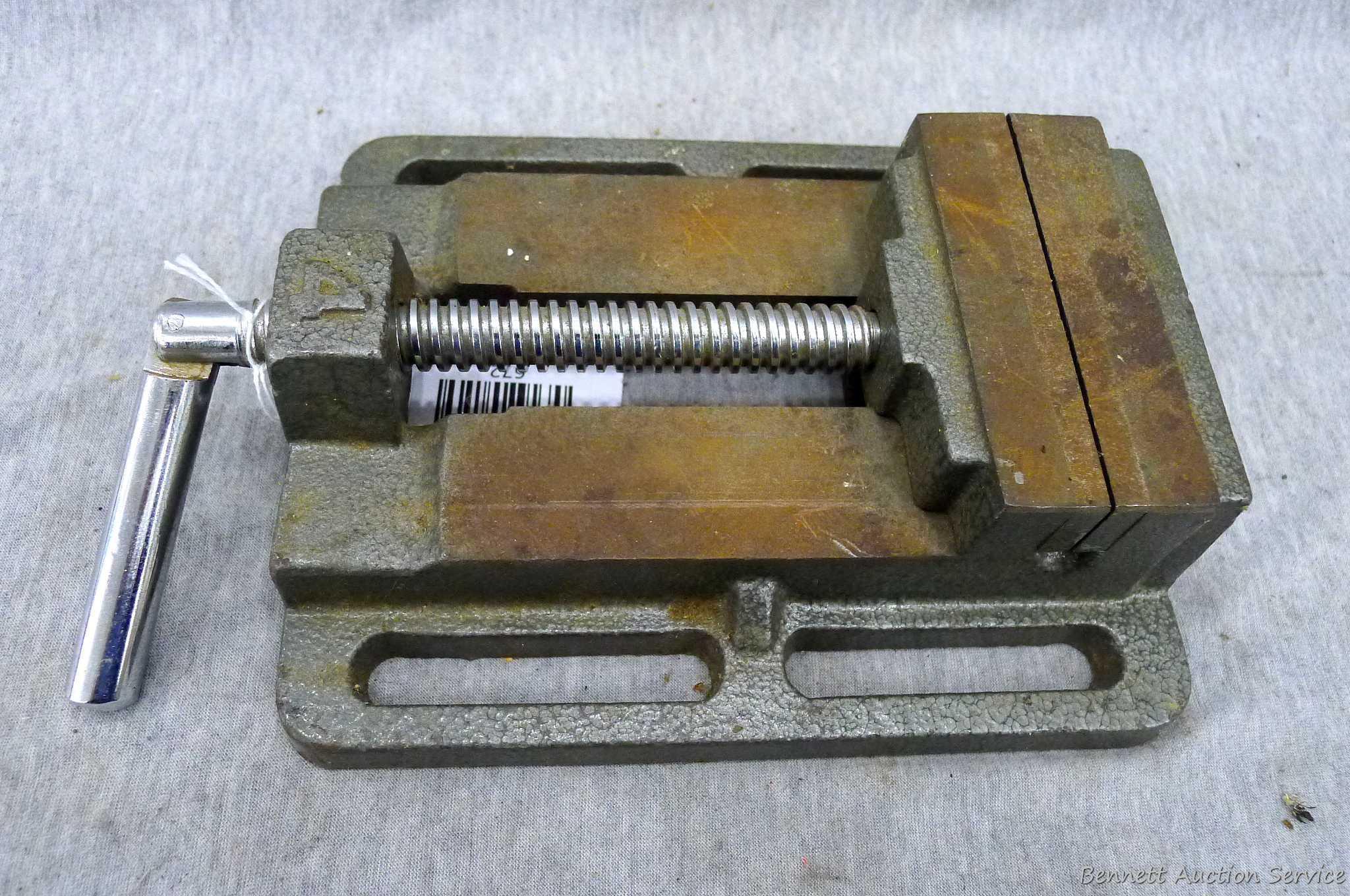 4'' drill vise with good jaws and two holes in base.