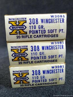 60 rounds of Winchester .308 Win 110 grain SP ammunition
