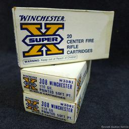 60 rounds of Winchester .308 Win 110 grain SP ammunition