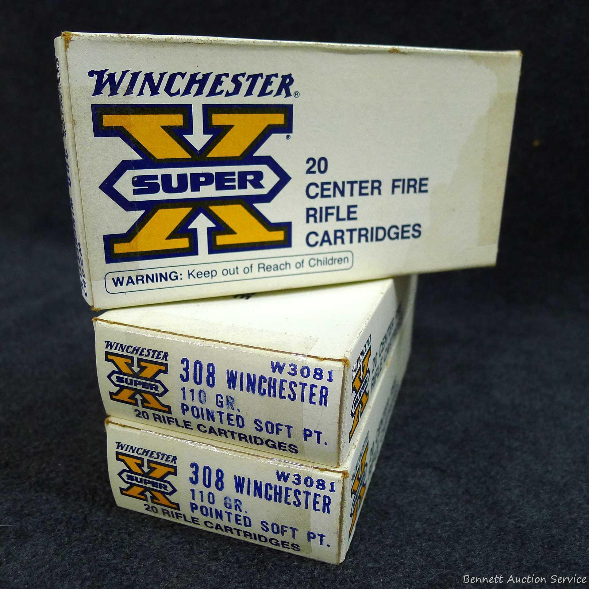 60 rounds of Winchester .308 Win 110 grain SP ammunition