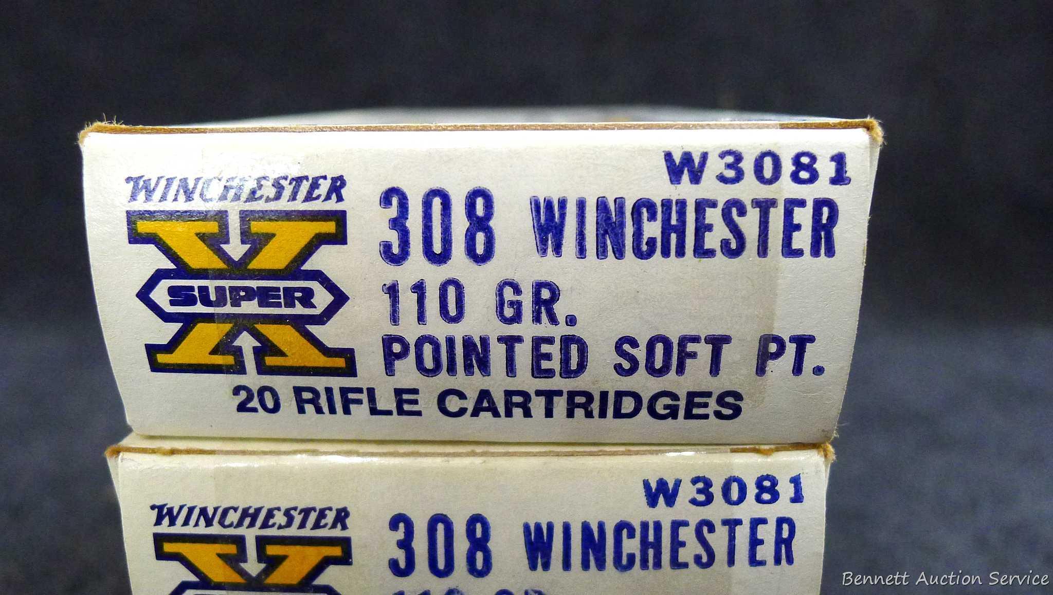 60 rounds of Winchester .308 Win 110 grain SP ammunition