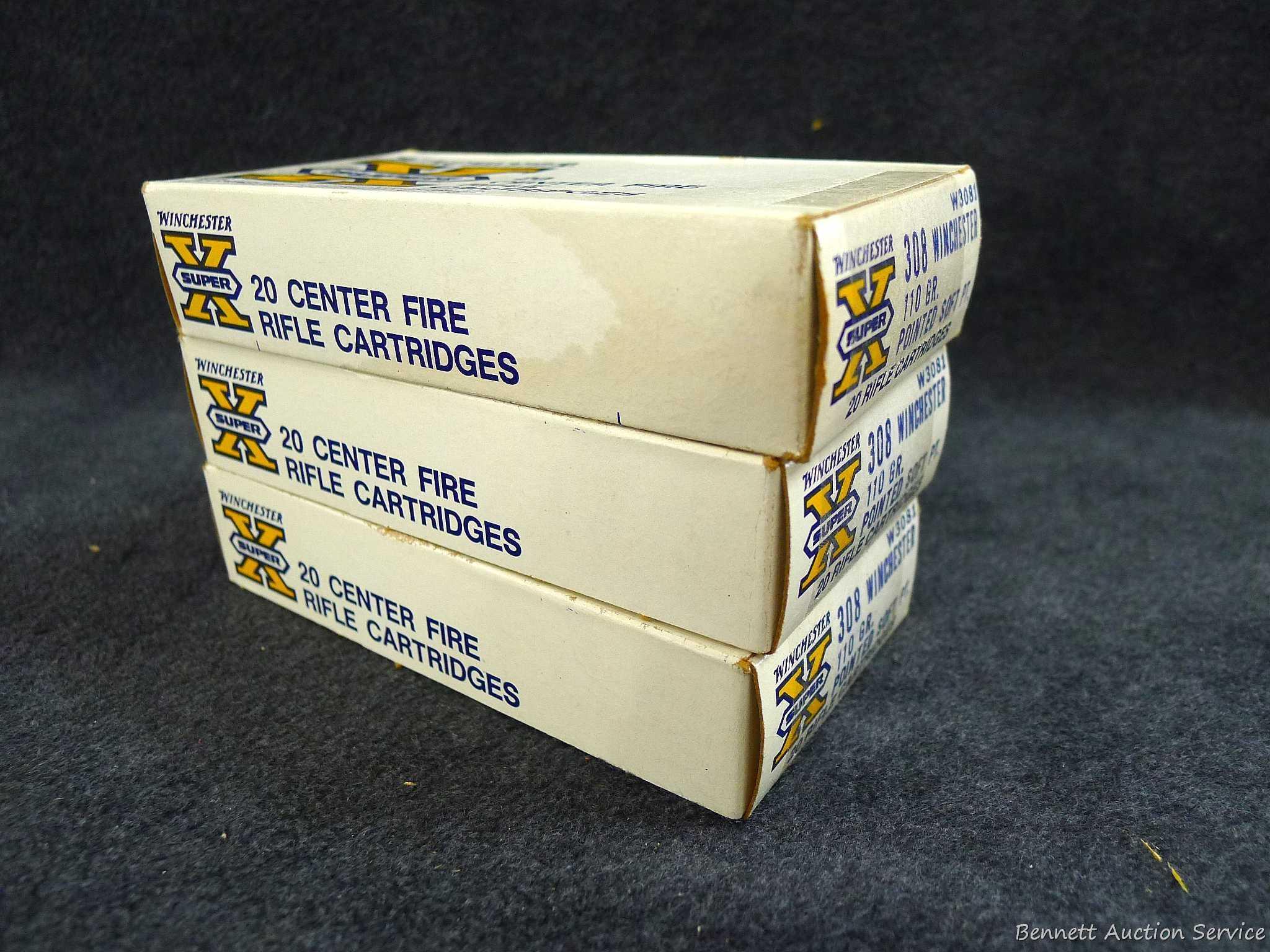 60 rounds of Winchester .308 Win 110 grain SP ammunition