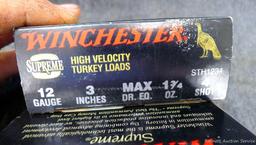 20 rounds of Winchester 12 gauge Supreme 3 inch no 4 shot turkey load shotshells ammunition