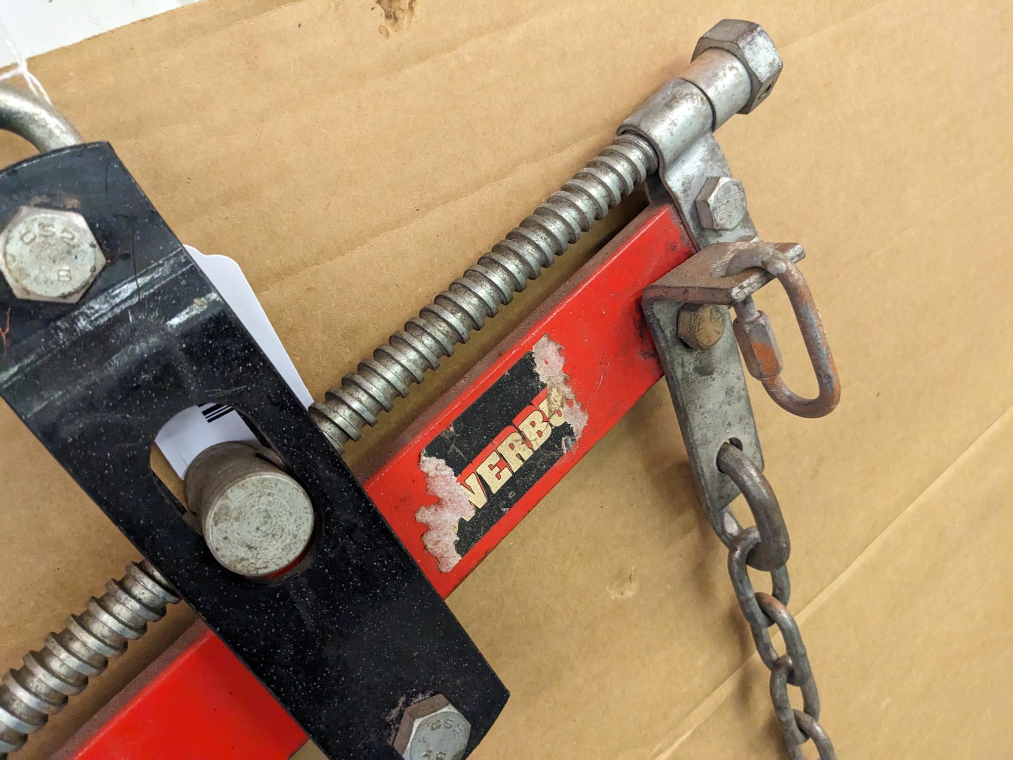 Engine puller / cherry picker tilt mechanism is about 17" wide. Once you use one of these, you'll