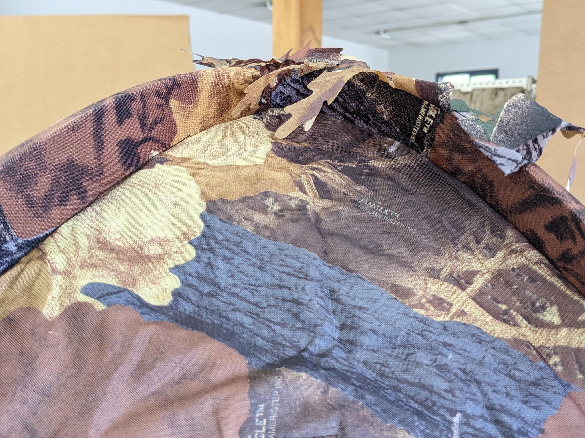 Ameristep outhouse hunting blind, is in overall very good condition, comes with carry bag, has its
