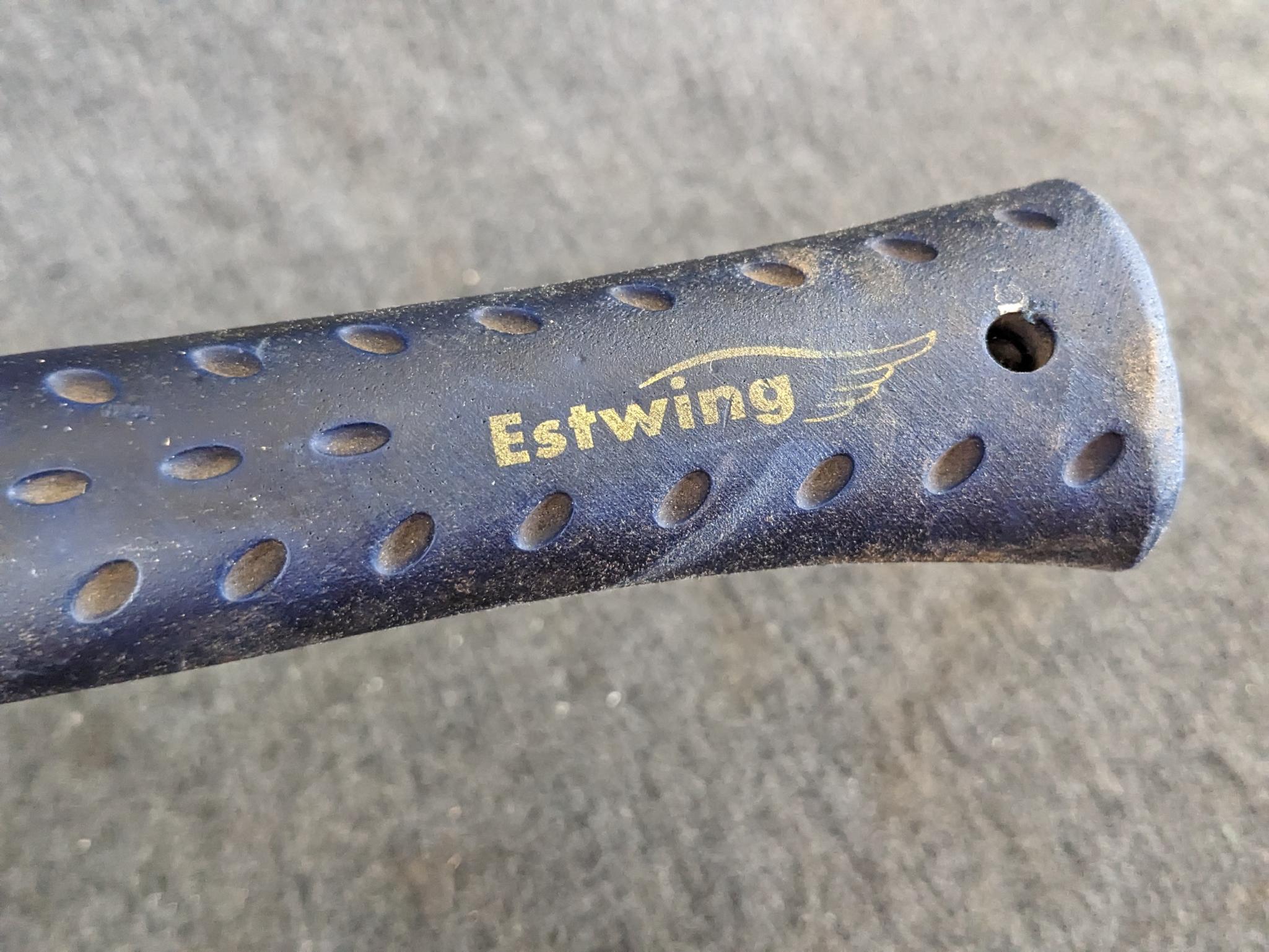 Estwing 16" long framing hammer, handle is in very good condition, shaft and head have some use