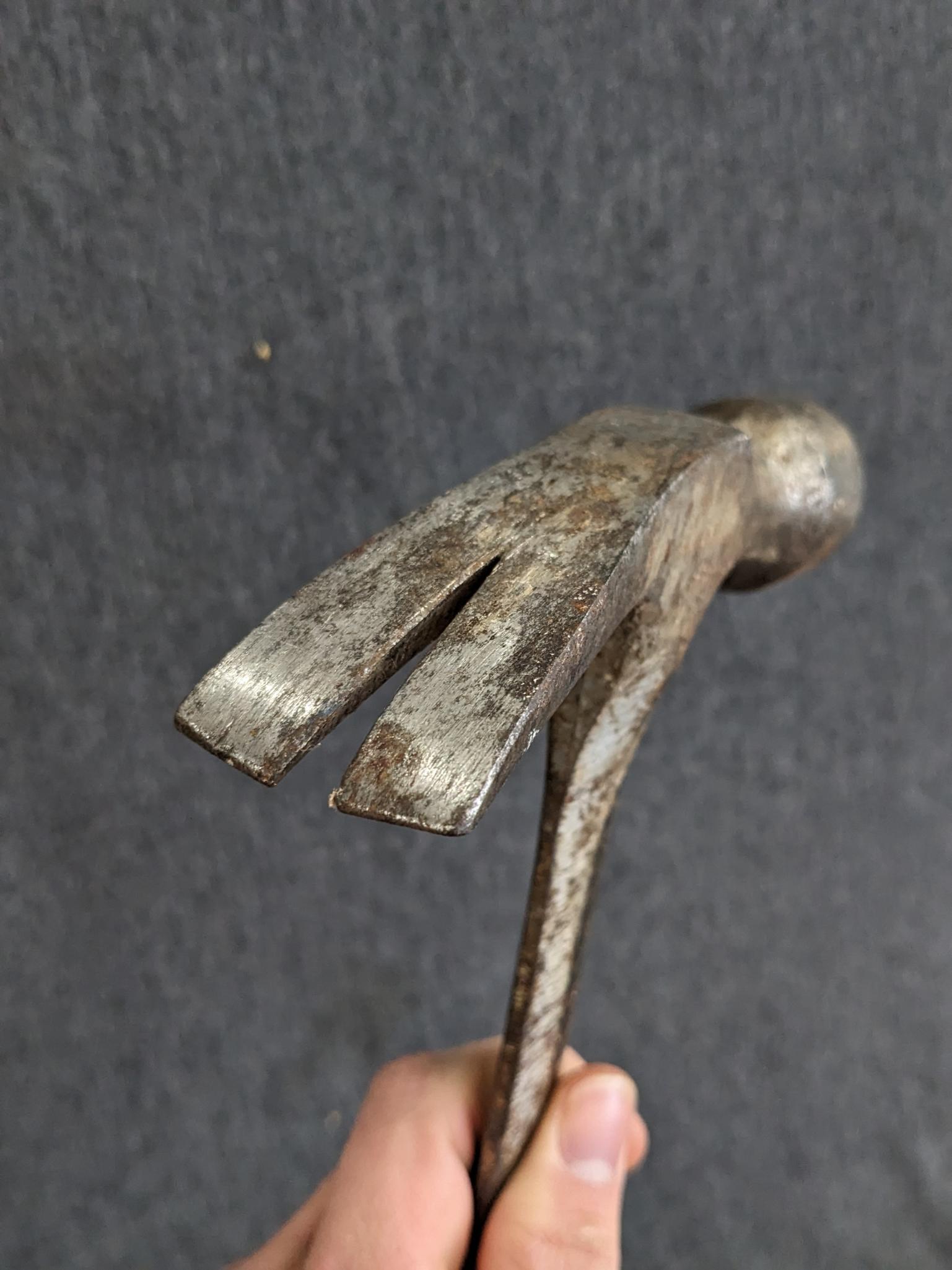 Estwing 16" long framing hammer, handle is in very good condition, shaft and head have some use