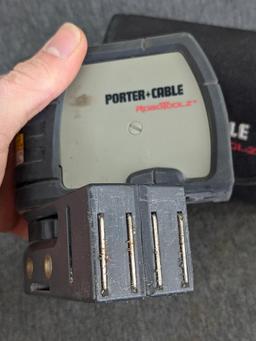Porter Cable RoboToolz 3 beam self leveling laser level. Appears in good condition, comes with a