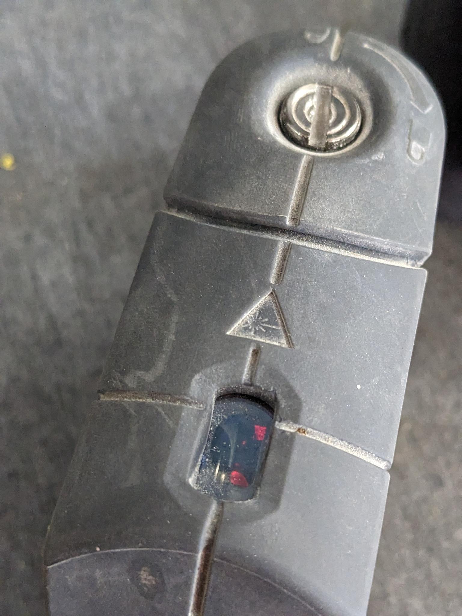 Porter Cable RoboToolz 3 beam self leveling laser level. Appears in good condition, comes with a