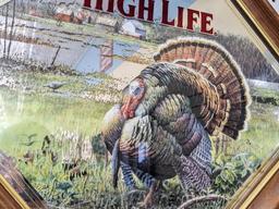 Miller High Life beer mirror, The mirror is in good condition, no chips or scratches noted on frame,