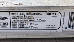 Werner Task-Master aluminum scaffolding extension plank is Model PA208