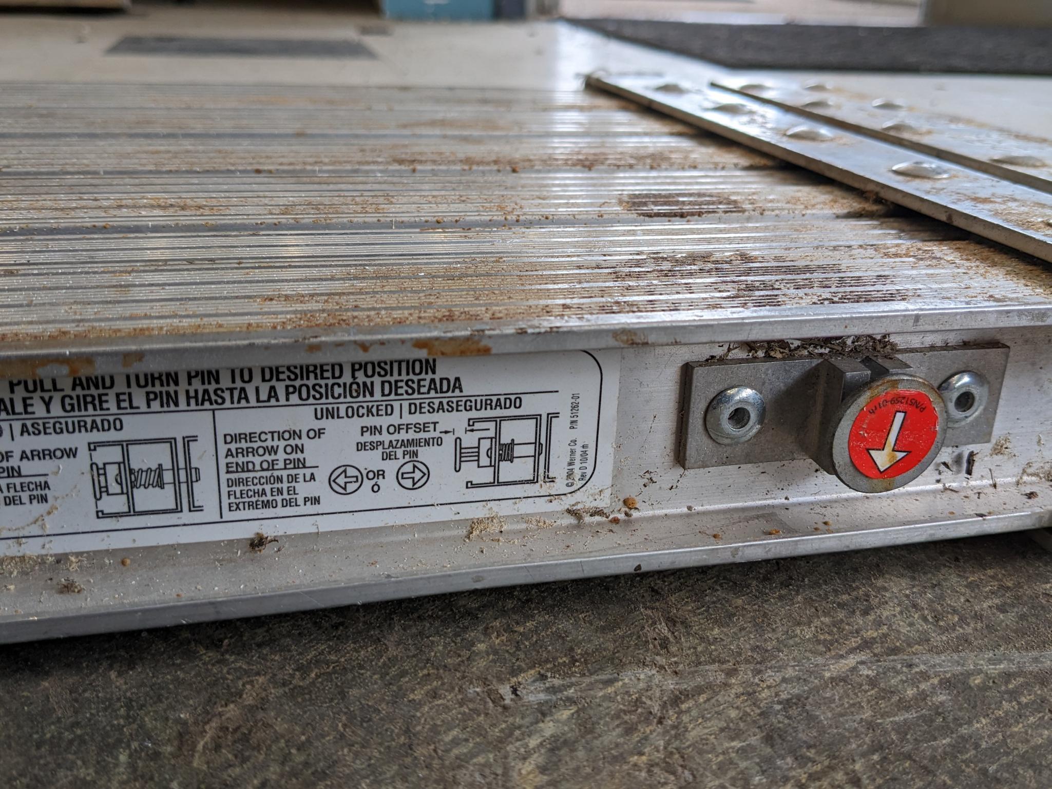 Werner Task-Master aluminum scaffolding extension plank is Model PA208
