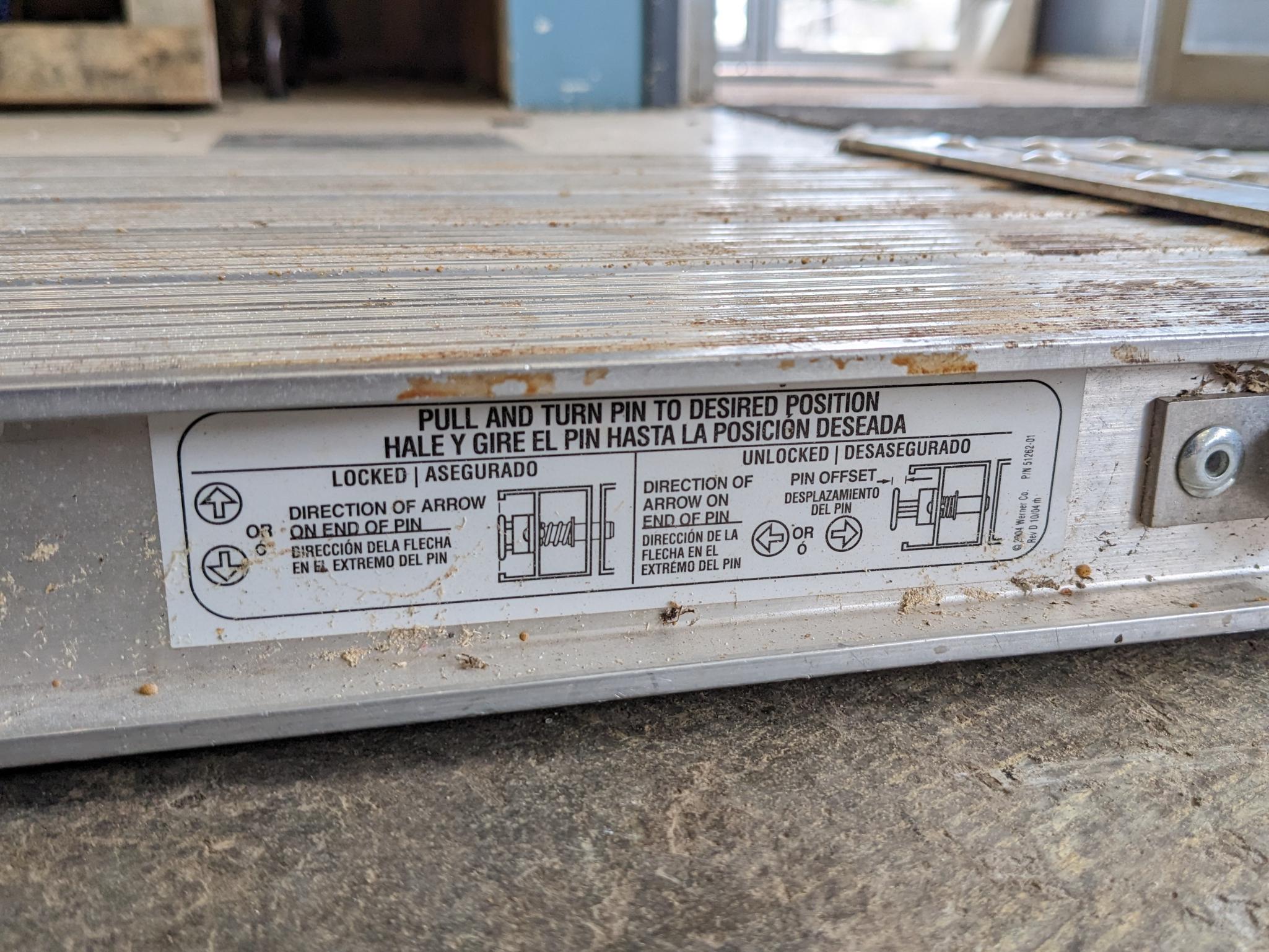 Werner Task-Master aluminum scaffolding extension plank is Model PA208