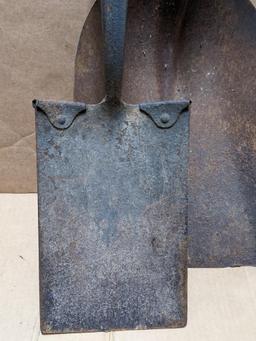 Two potato forks, shovels, more. All the tools have good tight handles.