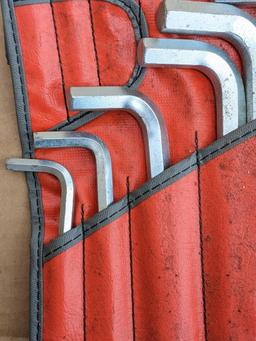 Snap-on hex wrenches No. C-84 B. Set appears to be complete with a couple.