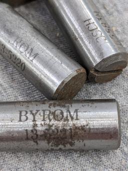 Byrom and other, router bits with 1/2" shaft, widest measures 1-5/8"