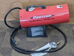 ProTemp 60,000 BTU propane heater appears to be in good condition