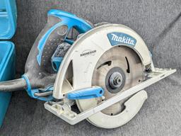 Makita magnesium 7 1/4" circular saw w/ blade guide, hard case, and original papers. Saw is in very