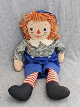 Ragged Ann and Andy dolls are approx 20" tall and in overall good condition.