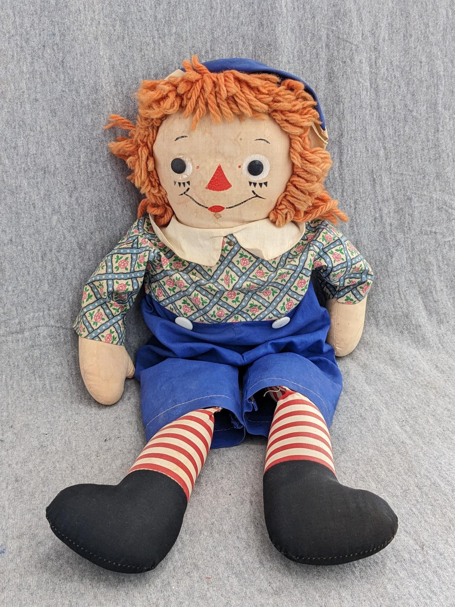 Ragged Ann and Andy dolls are approx 20" tall and in overall good condition.