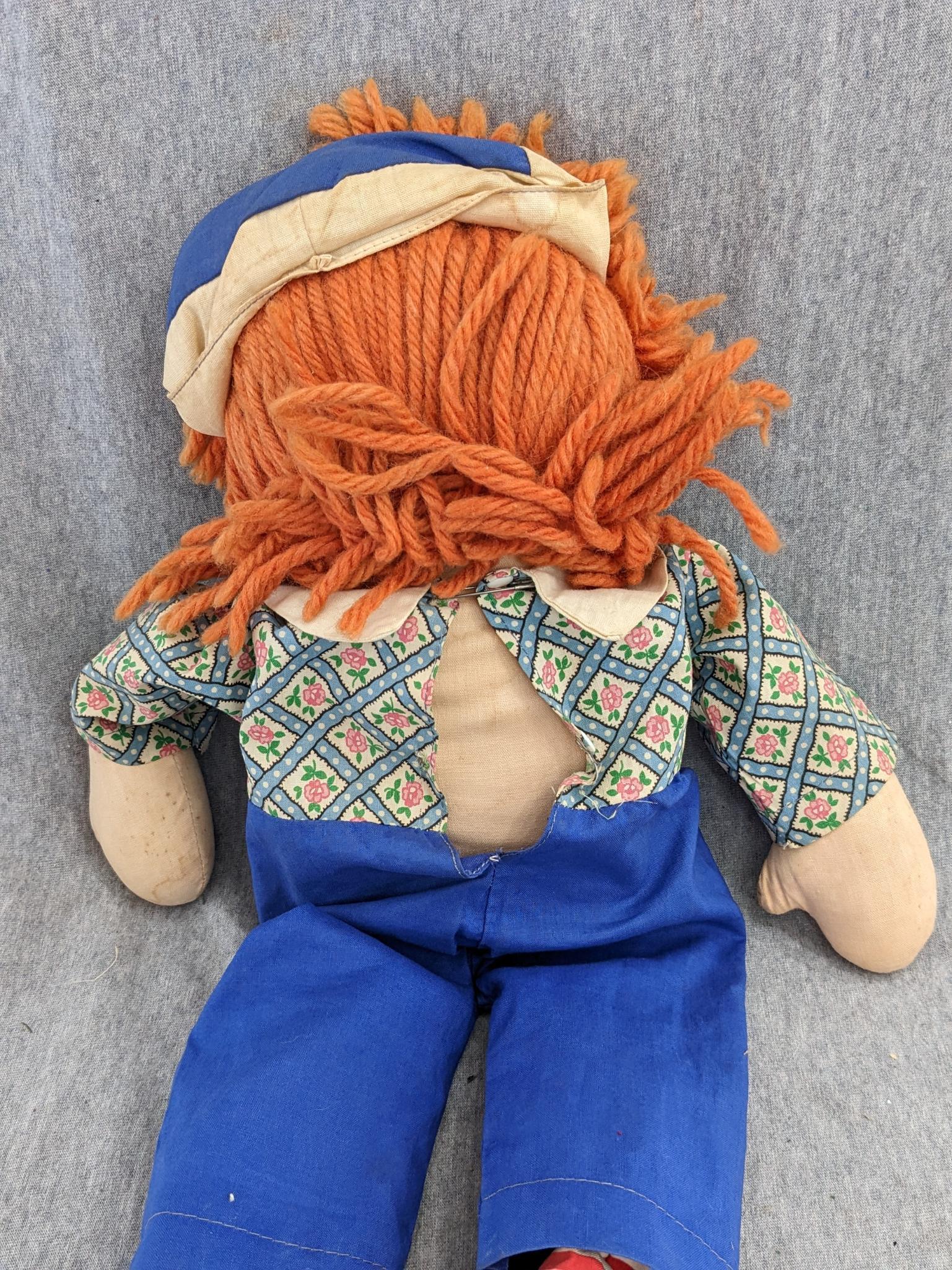 Ragged Ann and Andy dolls are approx 20" tall and in overall good condition.